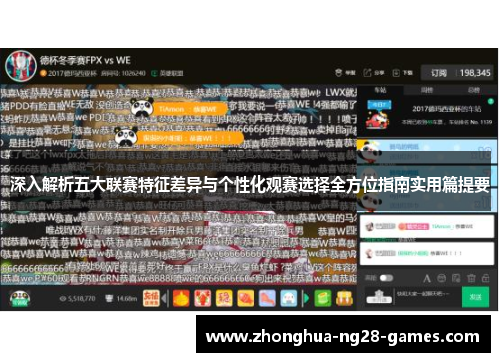 深入解析五大联赛特征差异与个性化观赛选择全方位指南实用篇提要